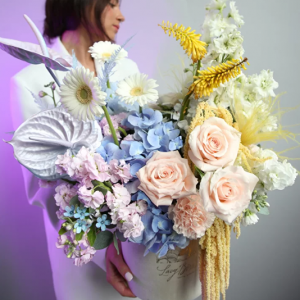 Tropical Palm & Bird of Paradise